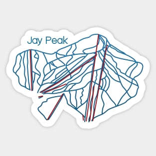 Jay Peak Trail Map Sticker